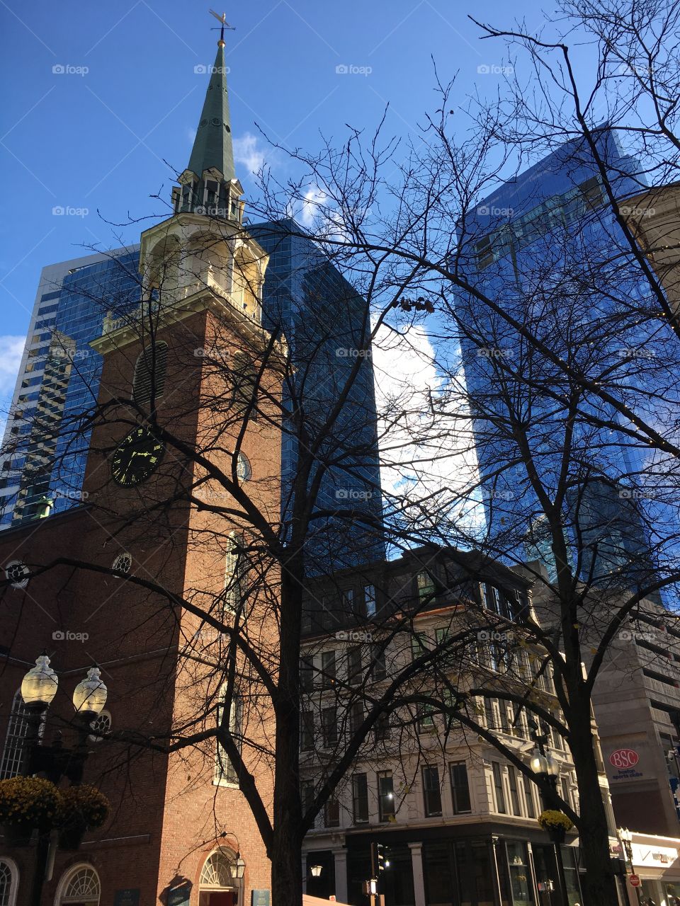 Boston in the evening light