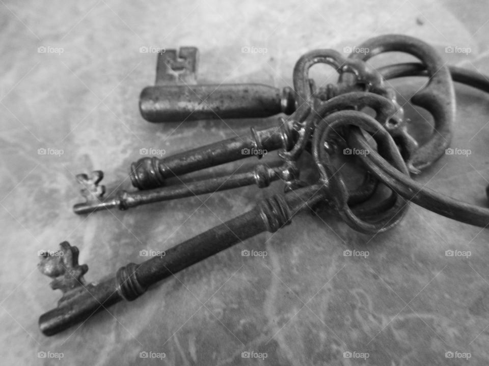 No Person, Metal Key, Old, Antique, Vintage