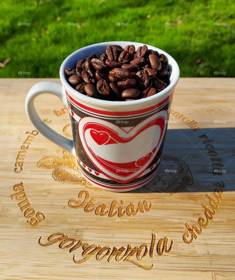 Coffee beans the essence of a good cup of coffee  In the great outdoors