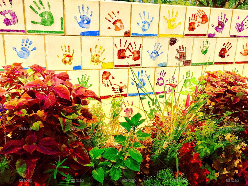 Handprint Wall