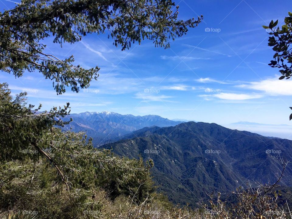 View of Mt Baldy from Mt Wilson