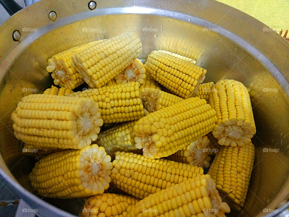 Pan full of corn