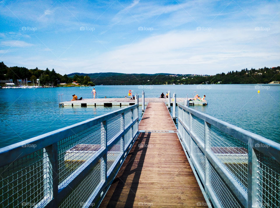 Going towards the lake