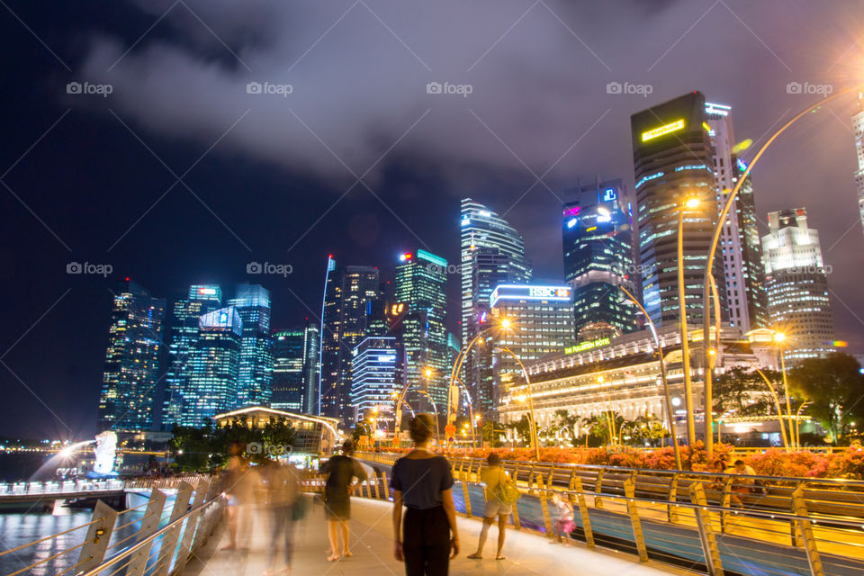 Singapore at night 