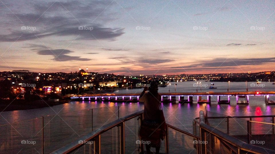 Water, Sunset, Bridge, Travel, Evening