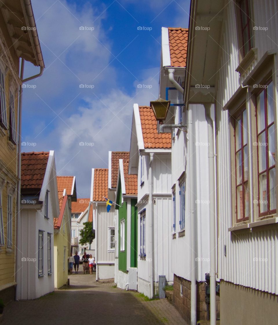 Old town in Lysekil, Sweden. Old town in Lysekil, Sweden. 