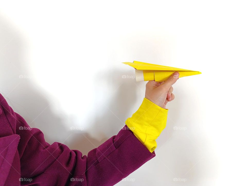 bright contrast of colors purple and yellow.