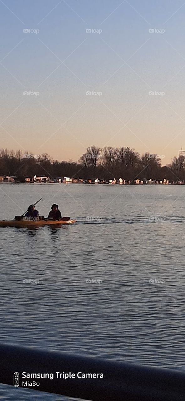 rowers on the river