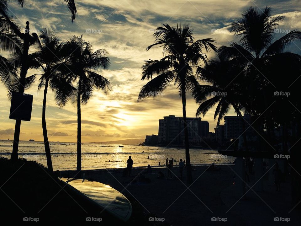 Waikiki beach Hawaii