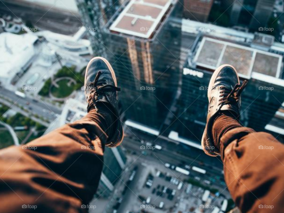 Rooftopper Looking Down