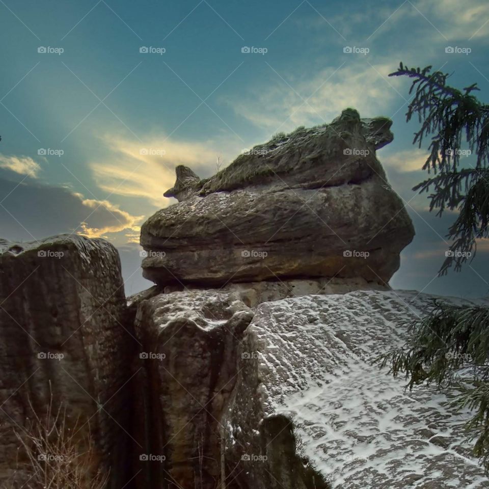 Góry Stołowe, Szczeliniec Wielki, Kwoka