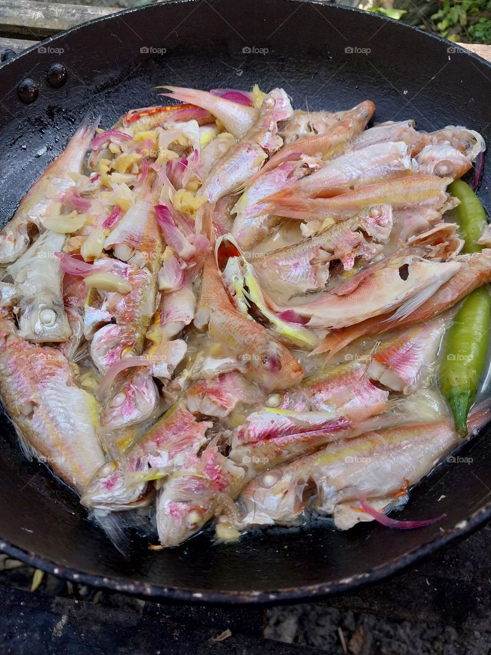 Paksiw na Besugo or Red Bream in salt and vinegar. One of the traditional viands in the Philippines.