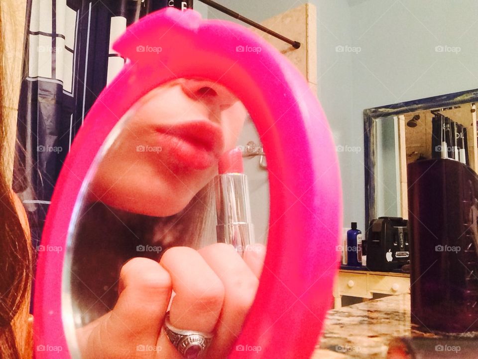 Reflection of the red