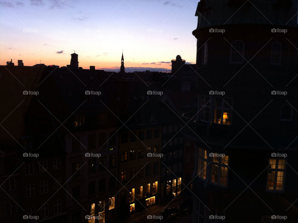 View of central Copenhagen