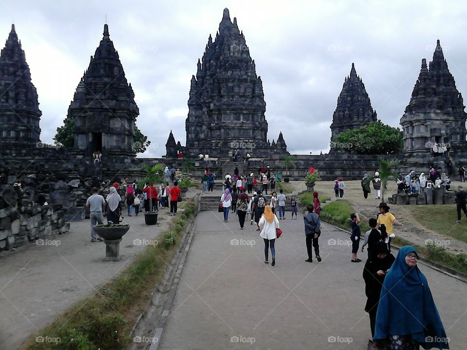 First photo in Prambanan