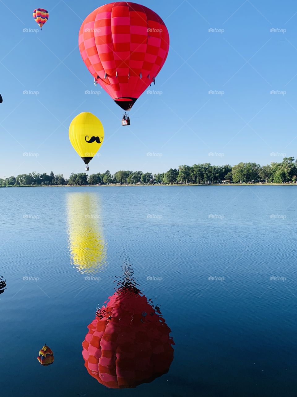 Hot Air Balloon Reflections 