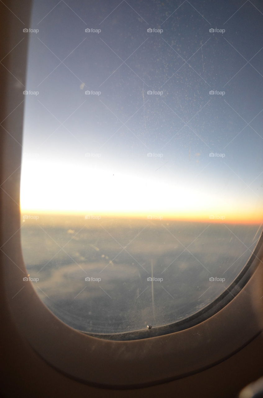 Travel, Airplane, No Person, Sun, Sky