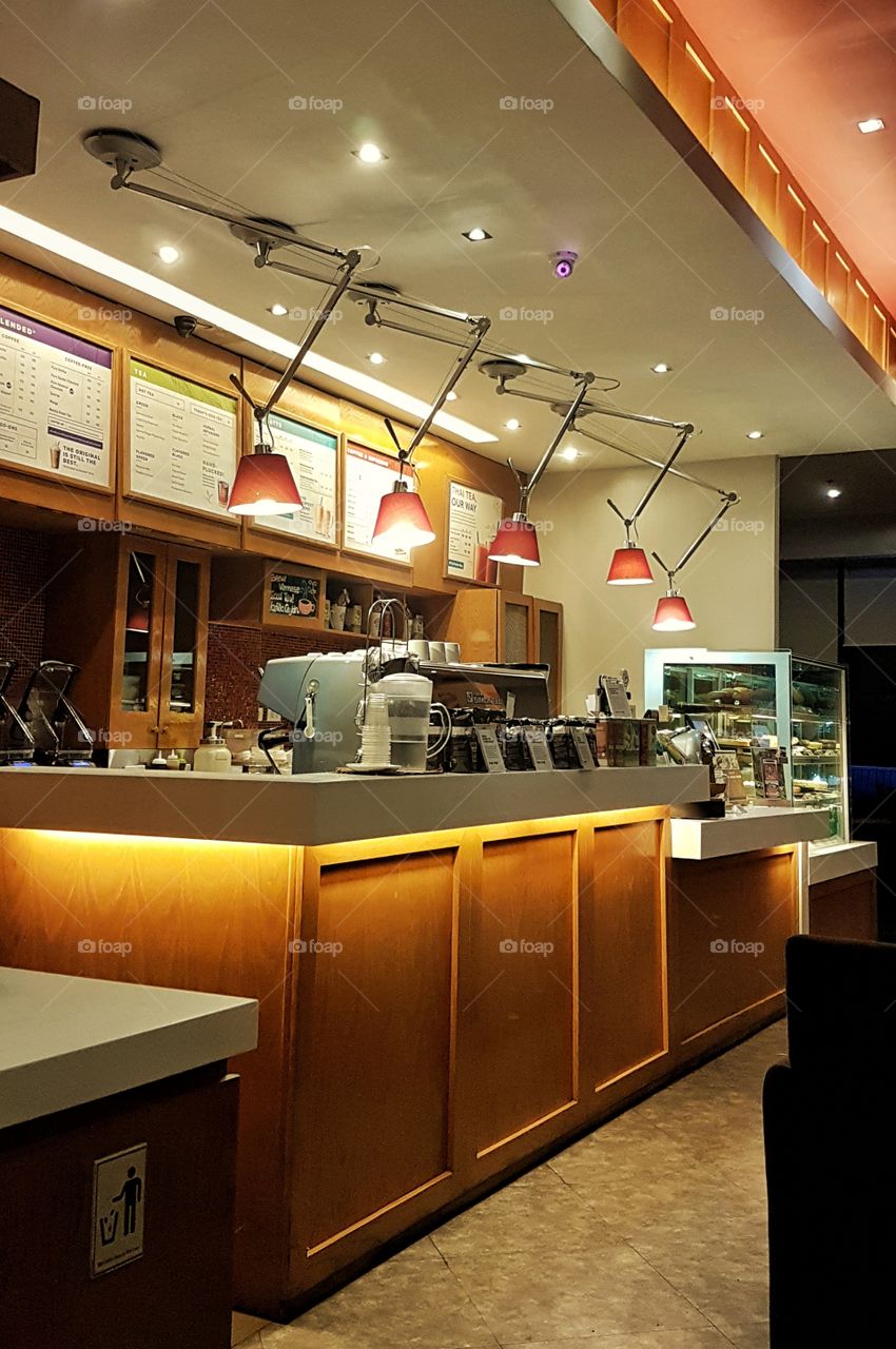 coffee shop counter