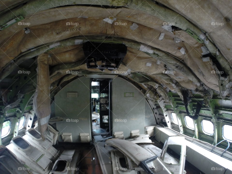 Where's my seat?. Excuse me sir, what's your seat number?
Abandoned plane in Bangkok 