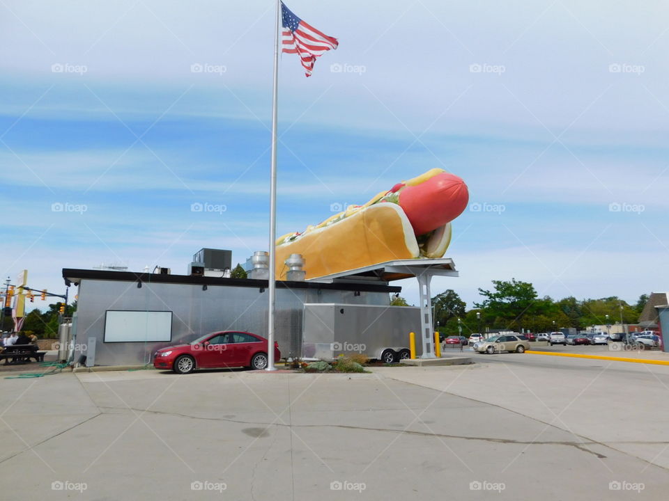 hot dog place mackinaw Michigan