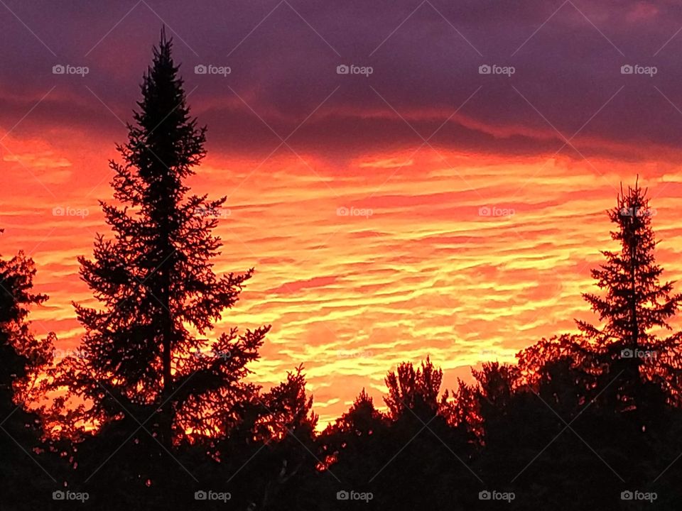 A Beautiful Sunset in Northern Lower Michigan.
