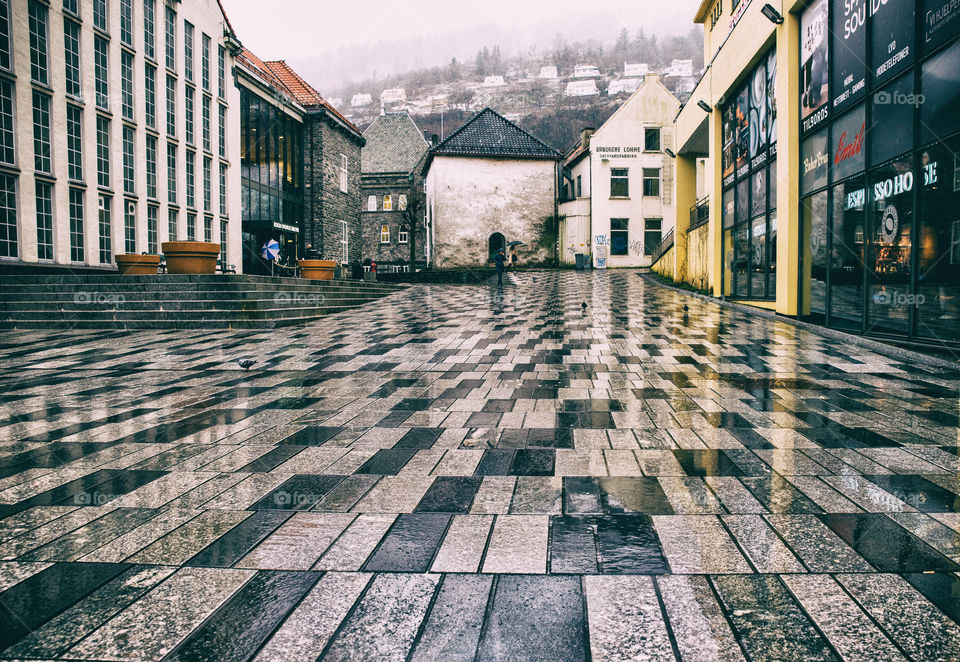 Bergen. Street. Tourism.