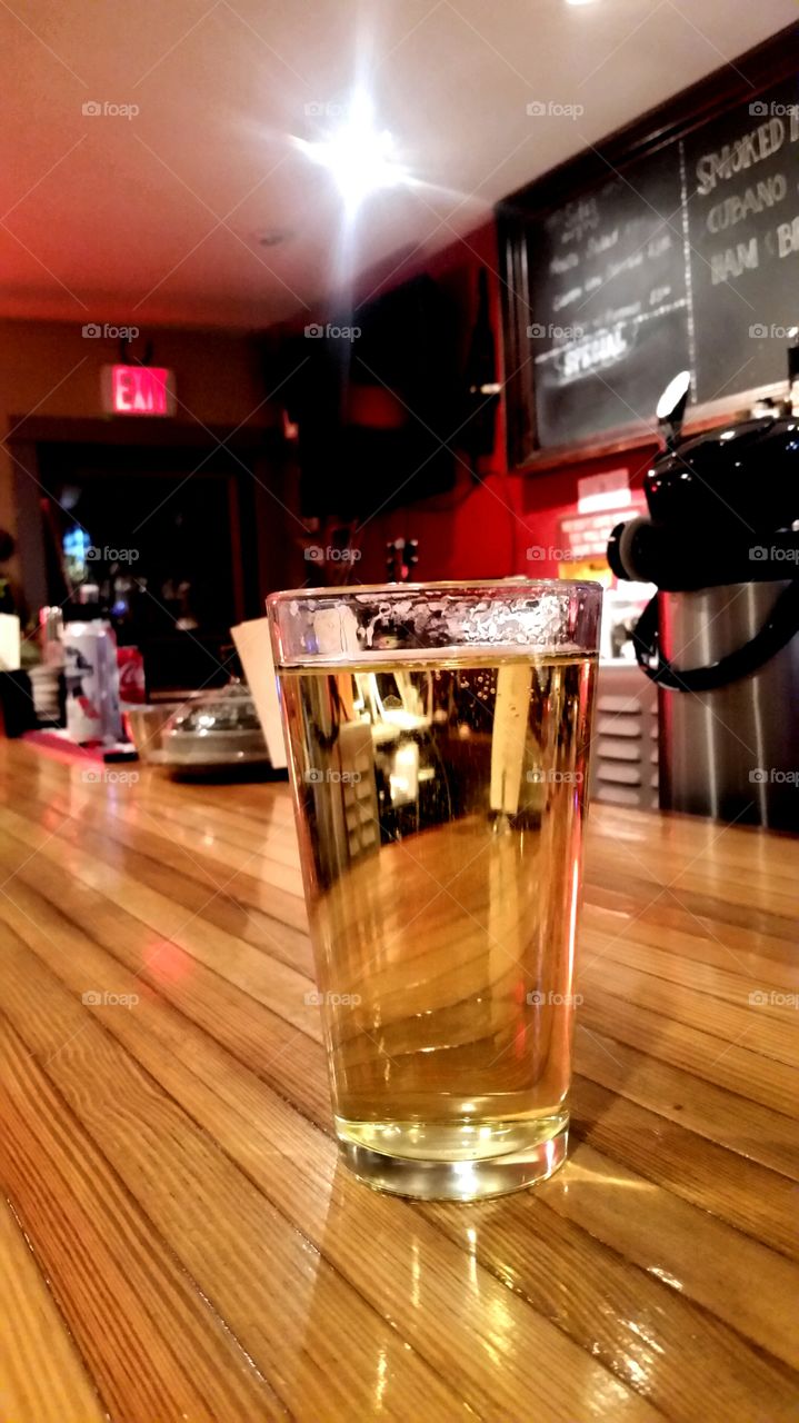 Cold beer - local bar