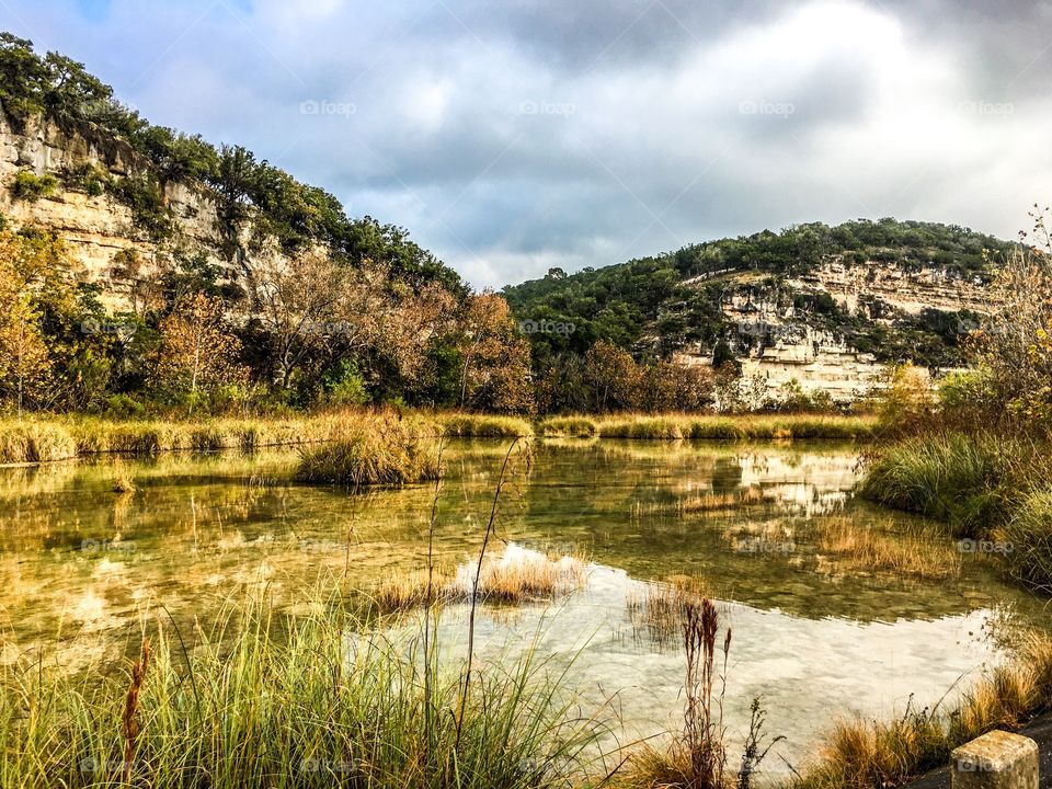 Scenic view of lake