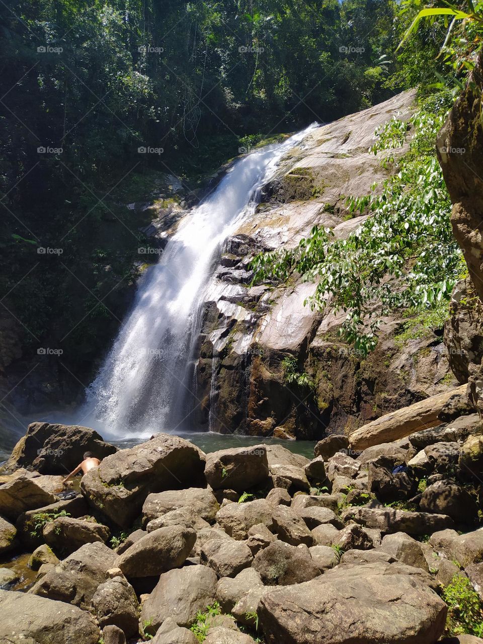cachoeira no litoral norte do Brasil