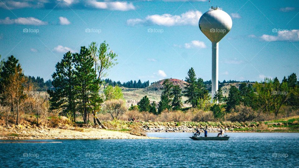 Castlerock lake and it’s spectators.