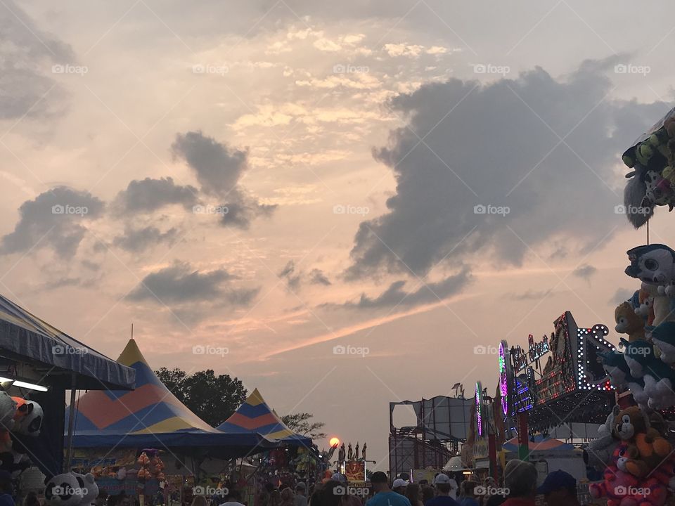 Tennessee state fair sunset 