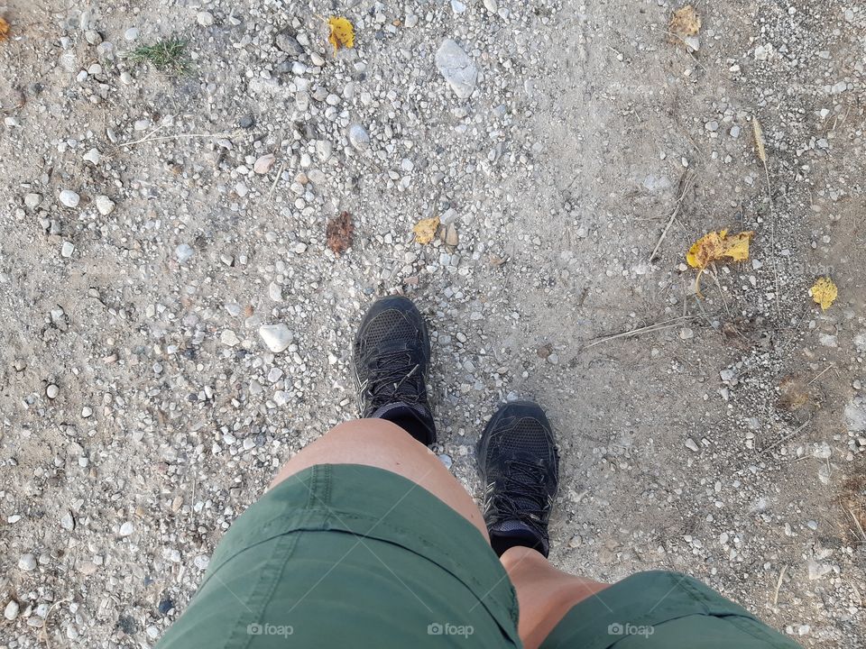 walking alone in the country