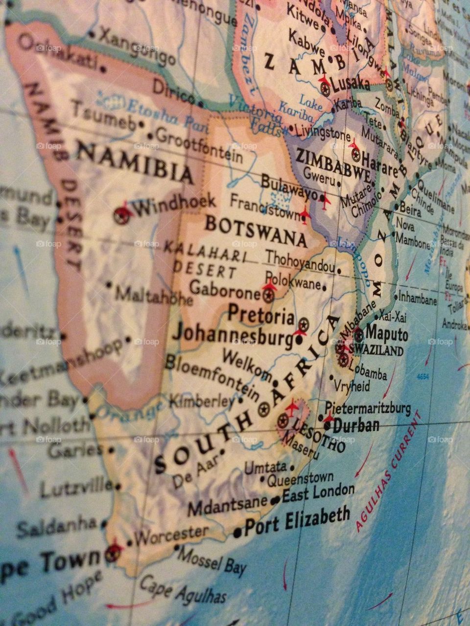 indian ocean africa map botswana by duckssay