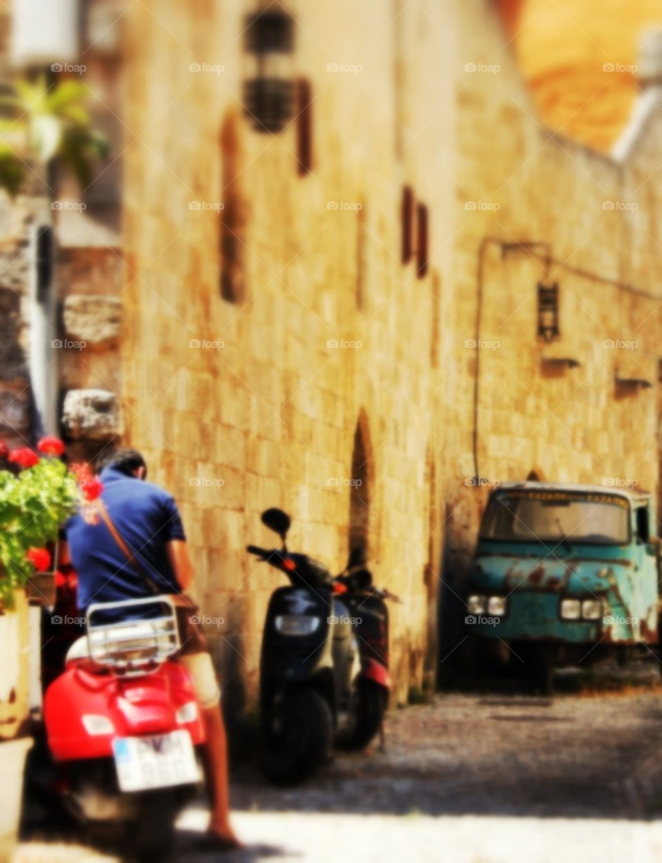 Old town in Rhodos