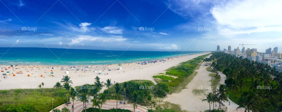 A gorgeous day in south beach Miami 