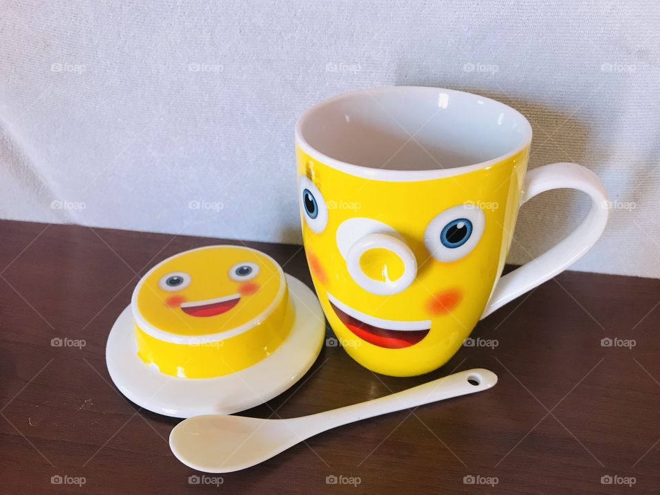 Cup and spoon 