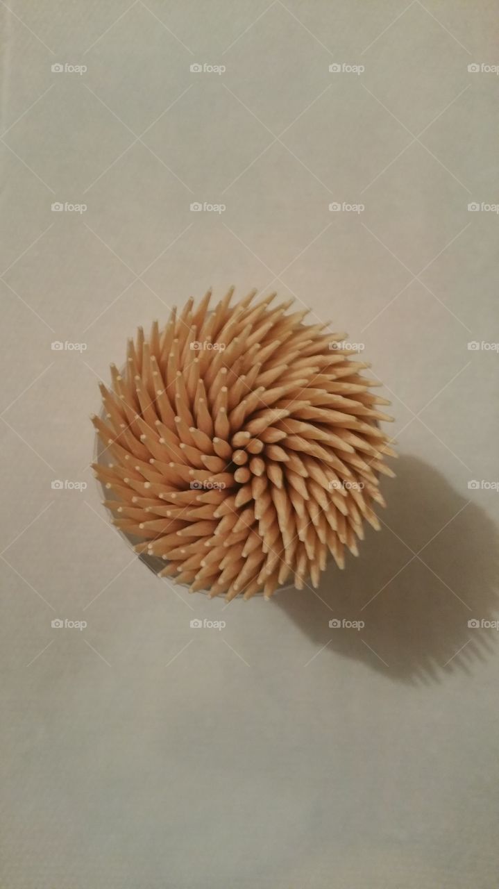 Toothpick spiral