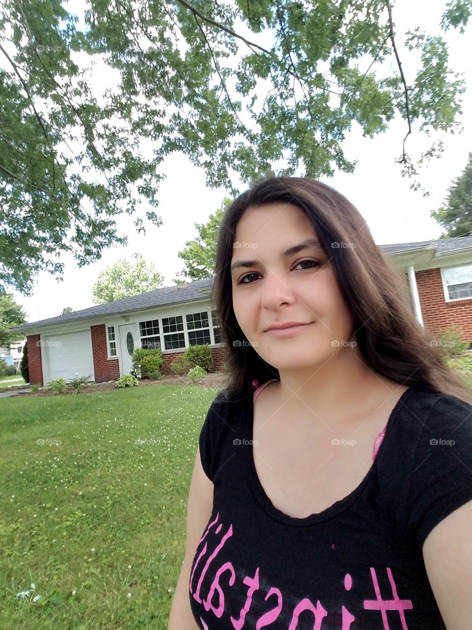 Me standing in front of my dad's new house!