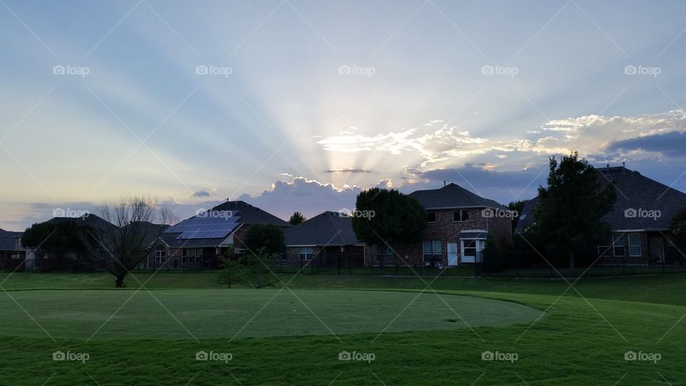 Sunset Clouds Silver Lining