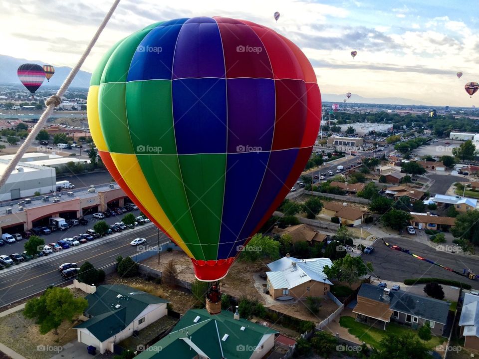 Balloon Fiesta 2015 ABQ. Up in the air, shot of some great colorful balloons!
