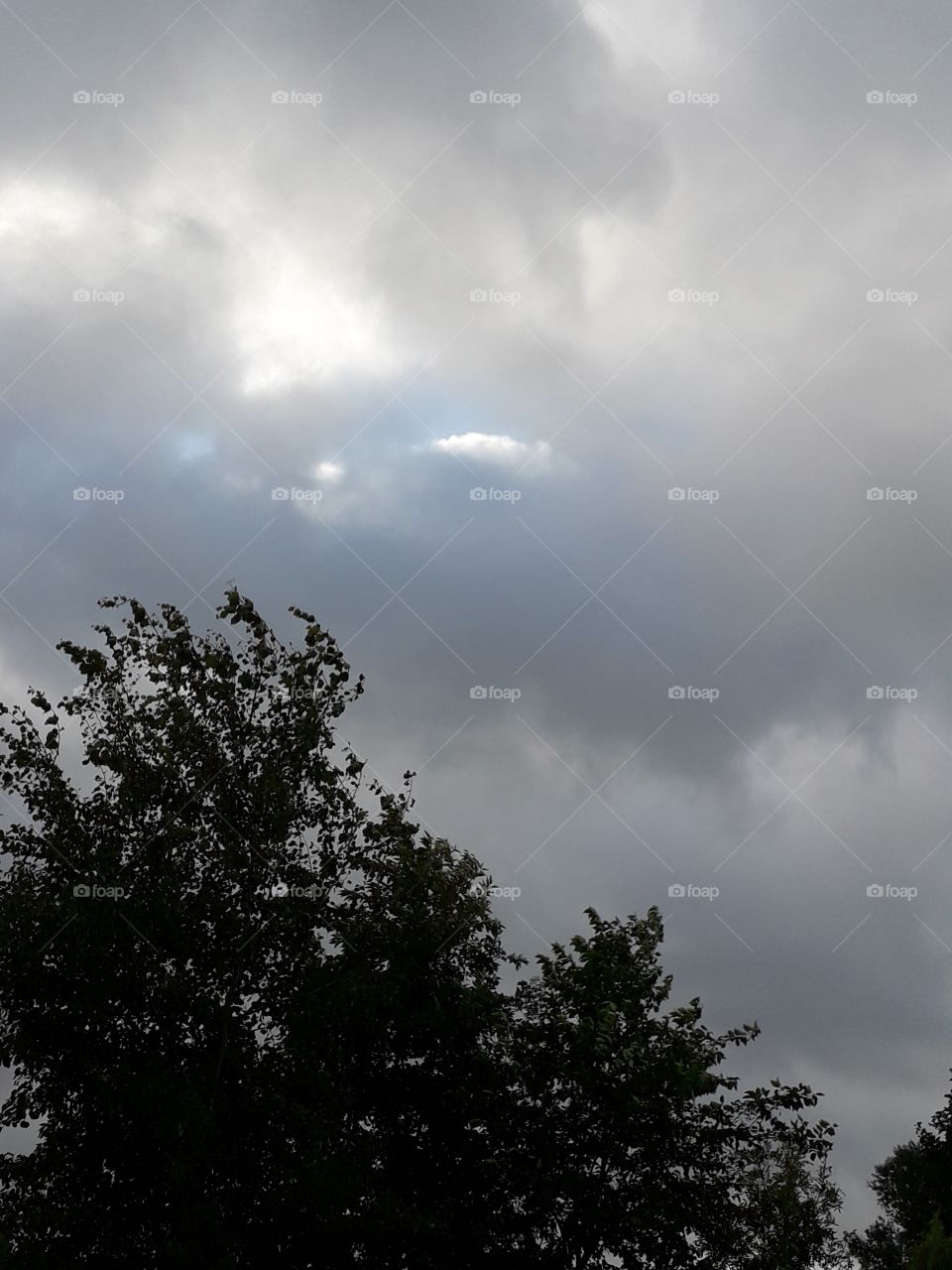 windy day and clouds