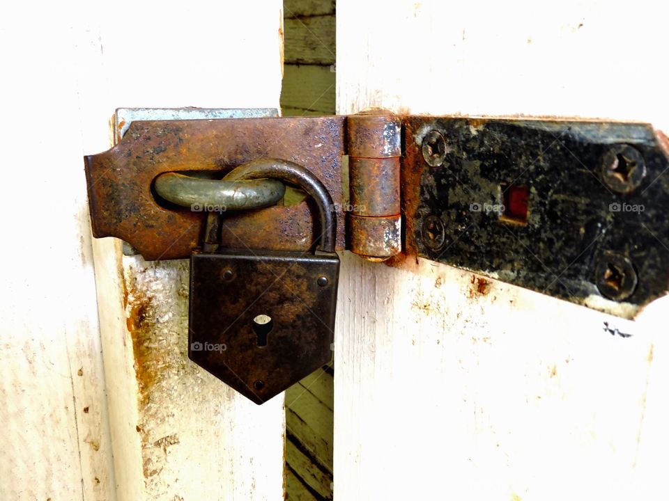 Old prison lock. This is a lock from an old prison on Maui