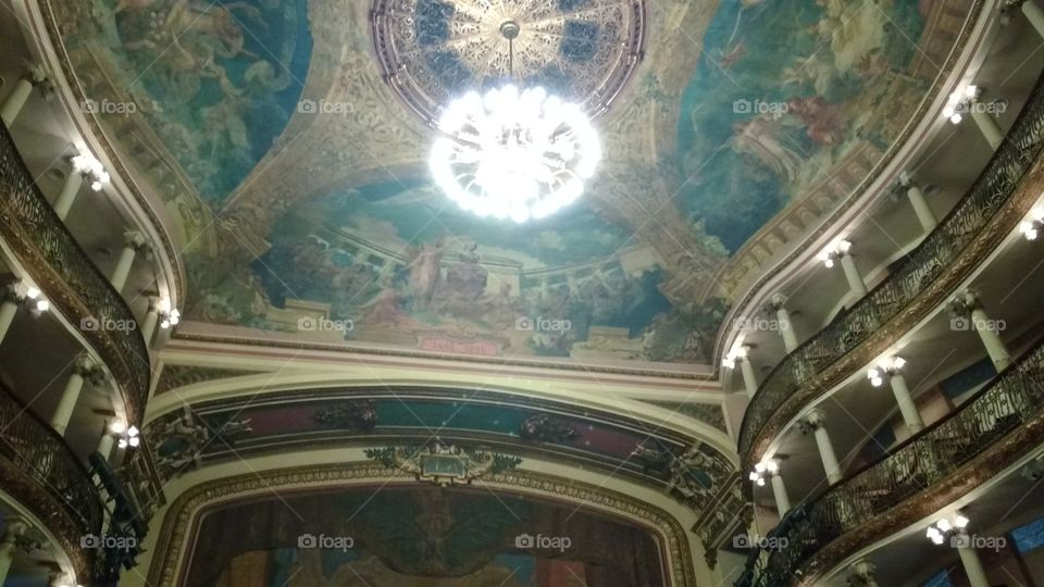 Old theater ceiling