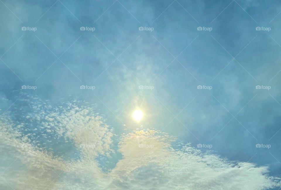 Spiritual beings bringing light to earth.