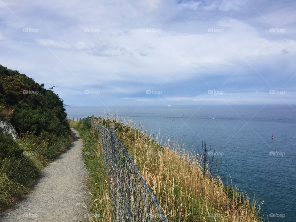 Amazing path by the ocean 