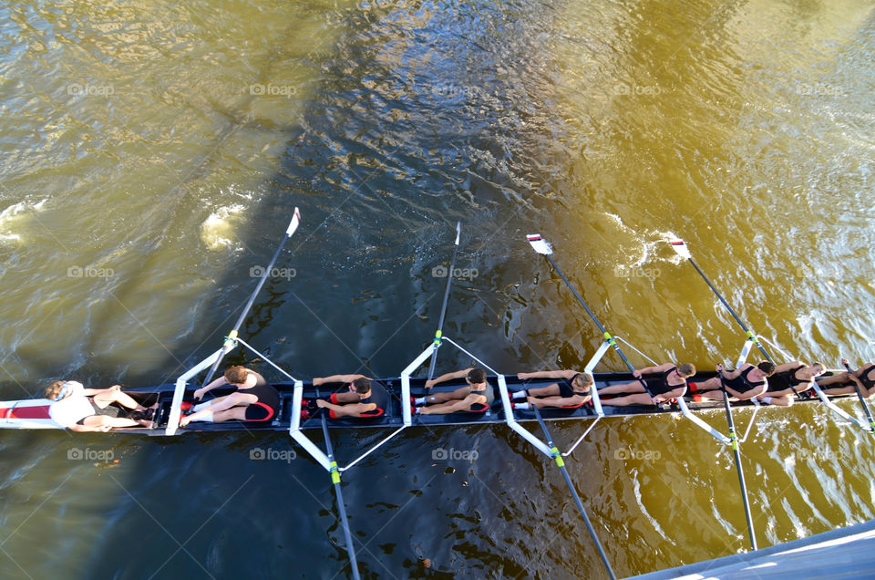 Rowing people