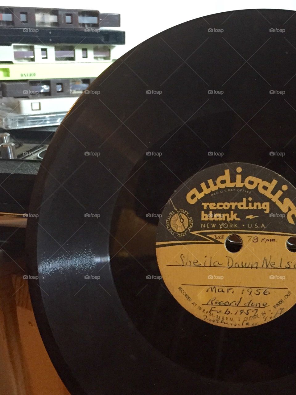 Recorded record by me, age, 6, what fun, cassettes.