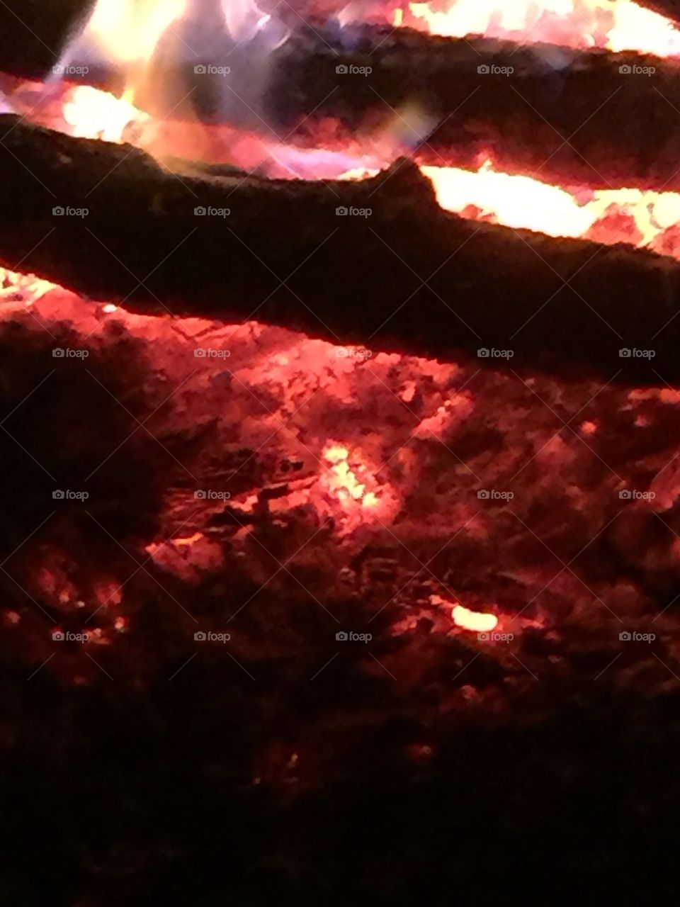 Hot coals