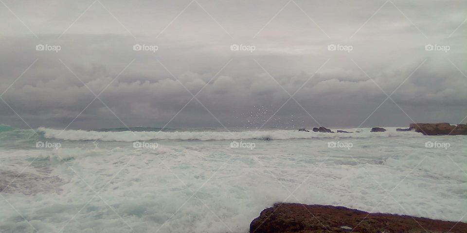 Stormy ocean