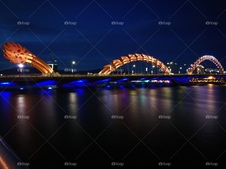 Dragon Bridge at Da Nang, Vietnam